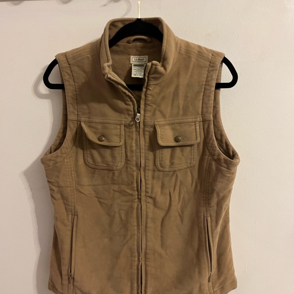 Women's LL Bean Tan Vest